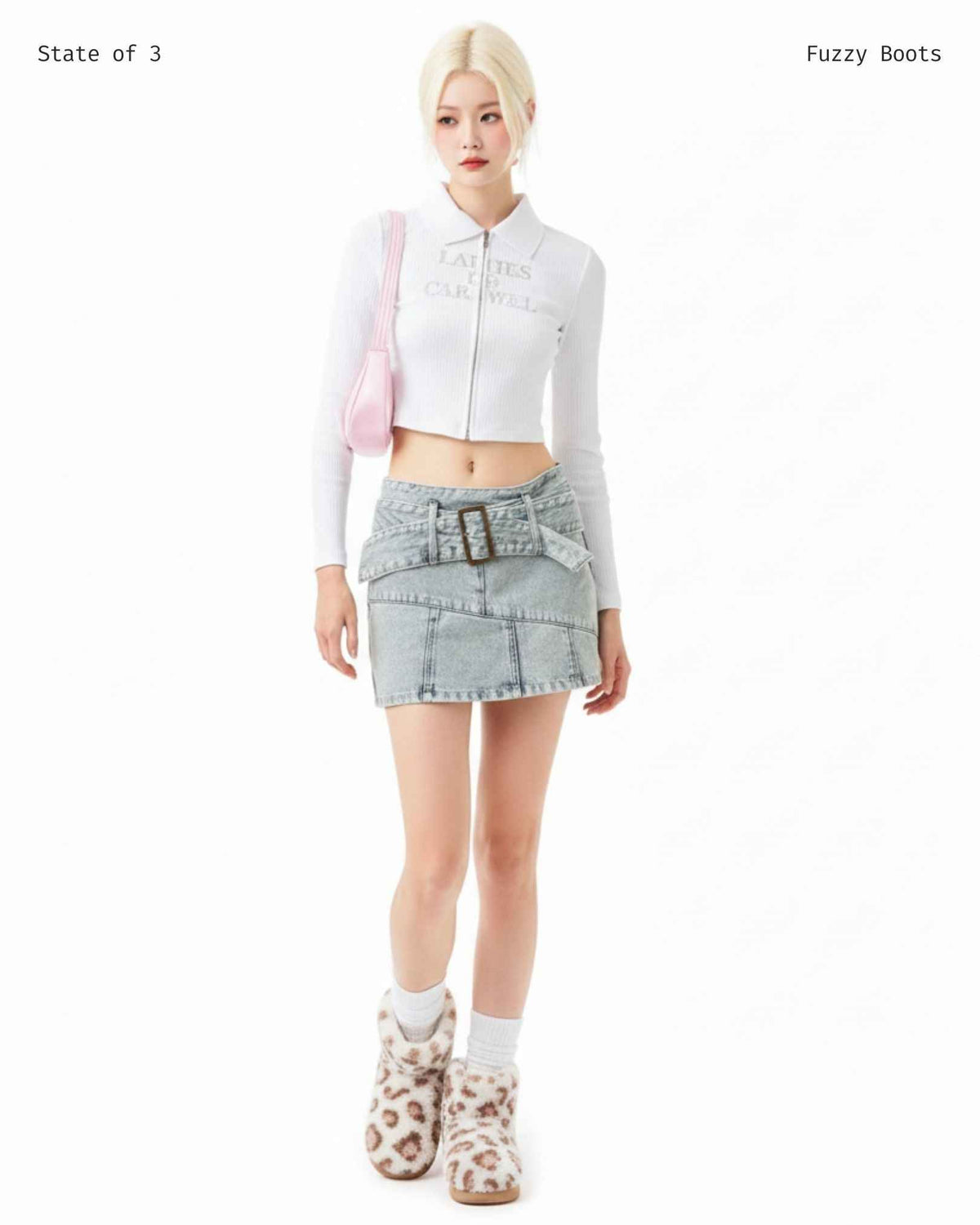 Ivory Fuzzy Boots