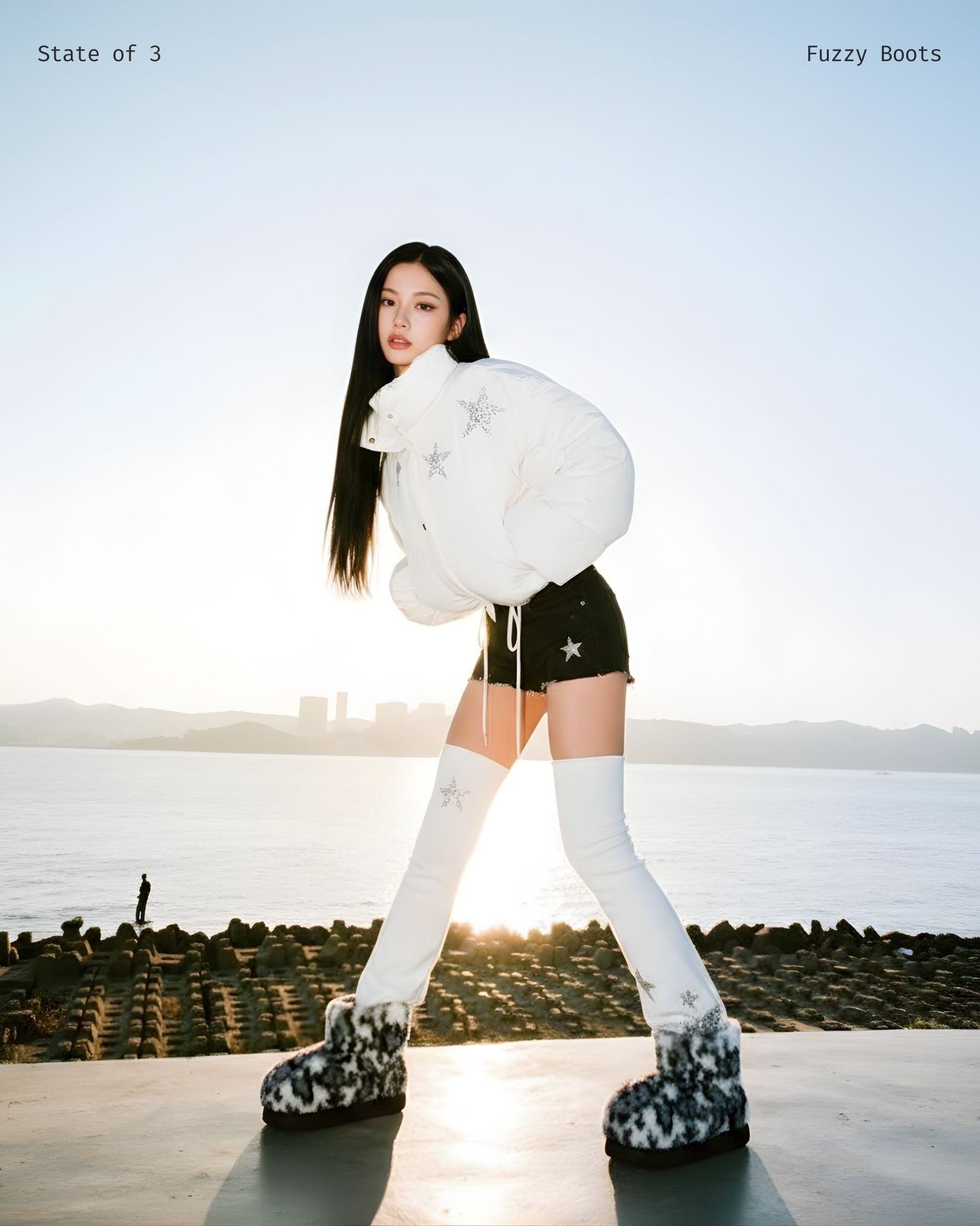 Snow Fuzzy Boots