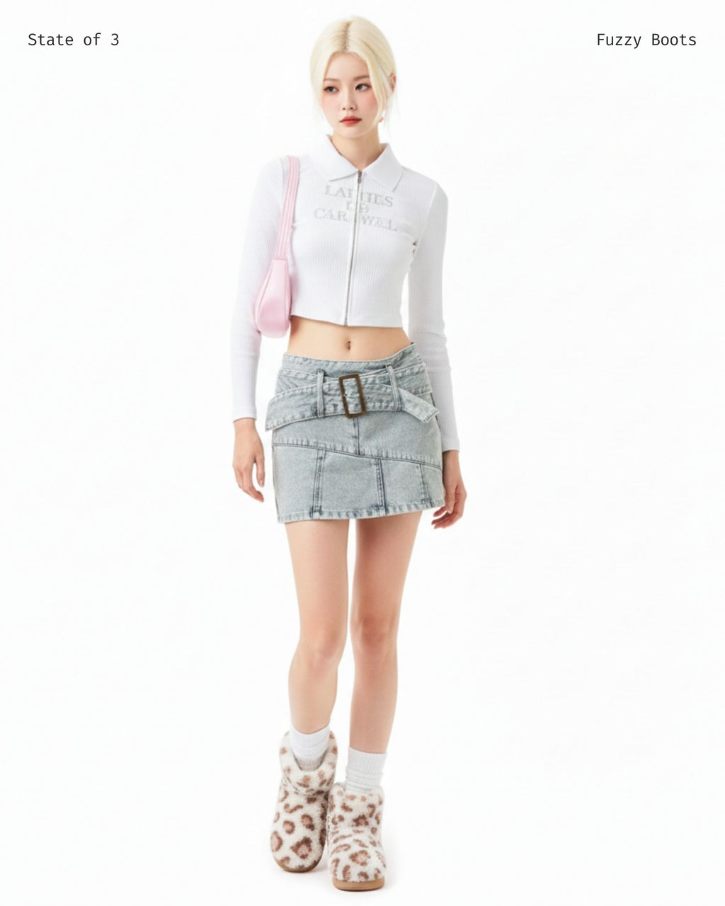 Ivory Fuzzy Boots