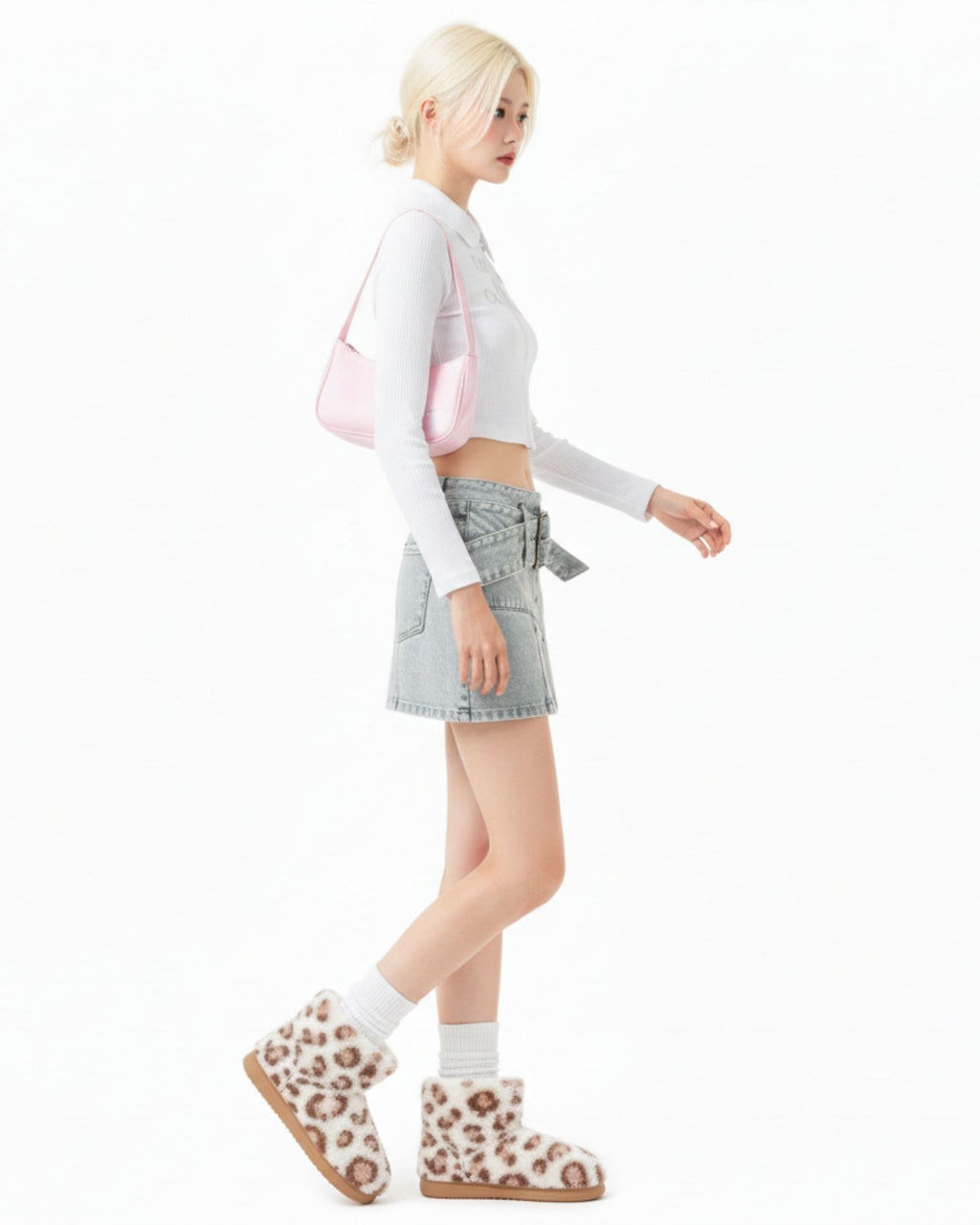 Ivory Fuzzy Boots