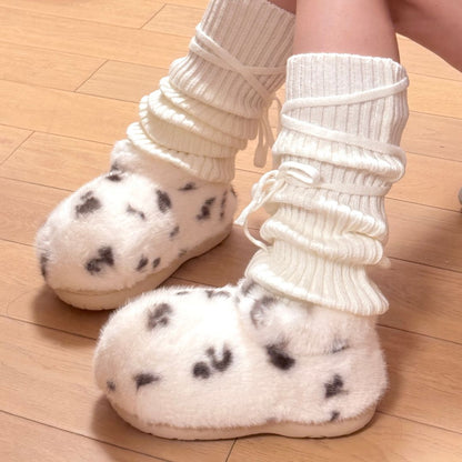 Panda Fuzzy Boots (Low cut)