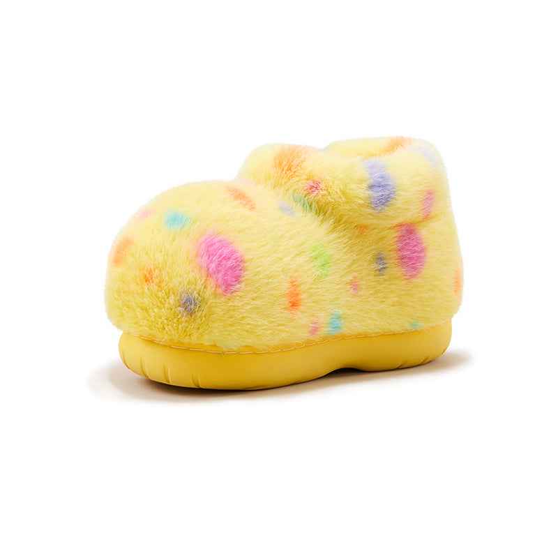 Lemon Fuzzy Boots (Low cut)