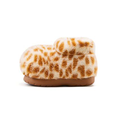 Giraffe Fuzzy Boots (Low cut)