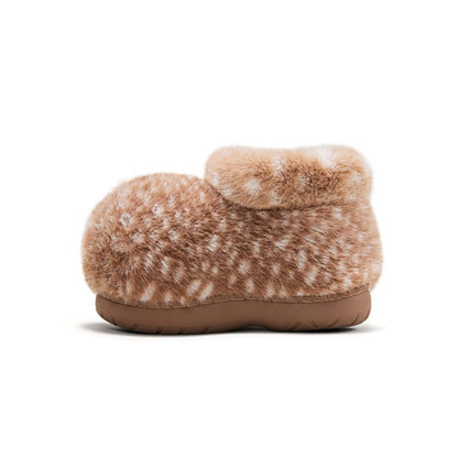 Fawn Fuzzy Boots (Low cut)