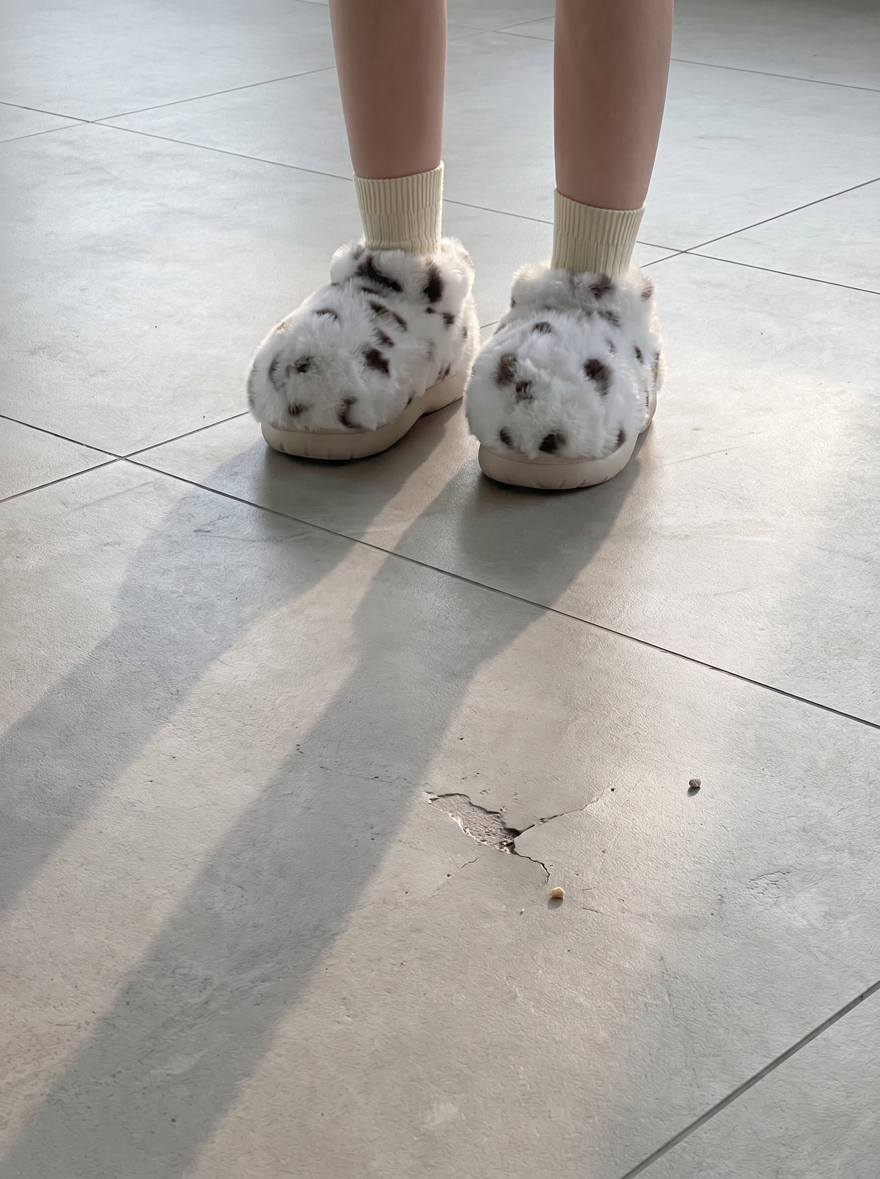 Panda Fuzzy Boots (Low cut)