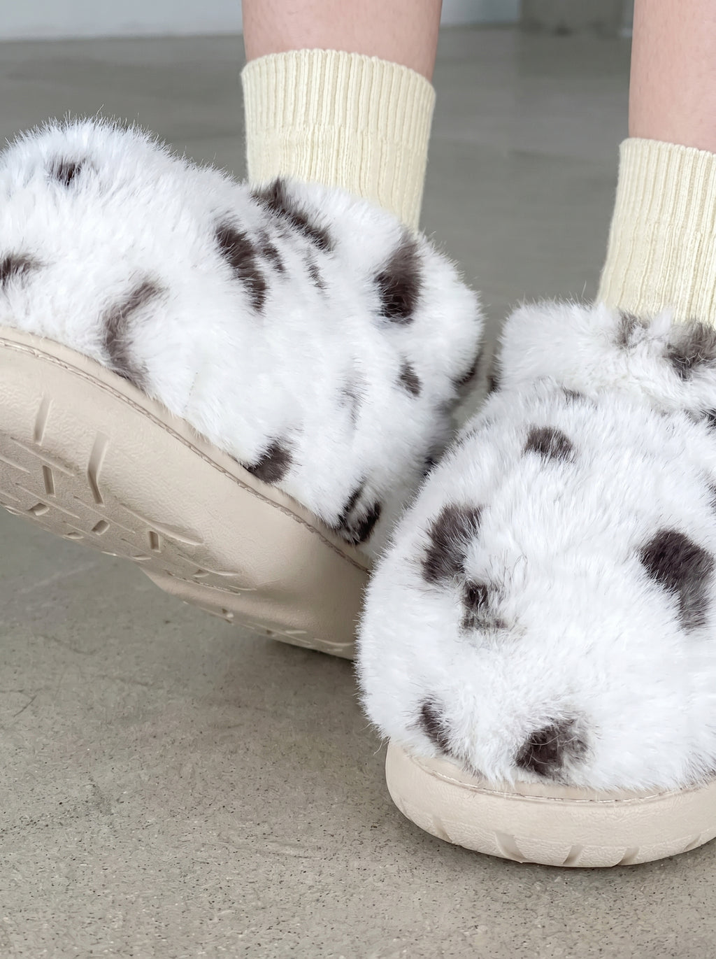 Panda Fuzzy Boots (Low cut)